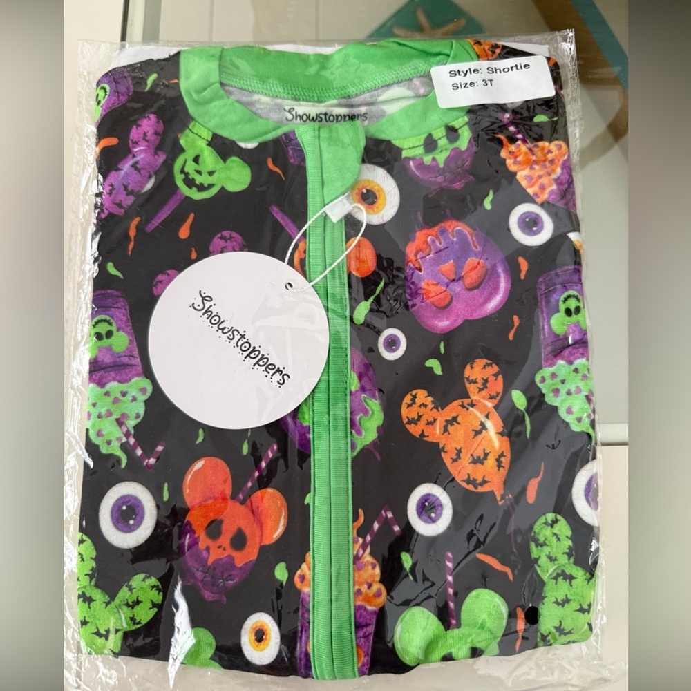 Showstoppers Disney Halloween Inspired Bamboo Shortie Zippy 3T